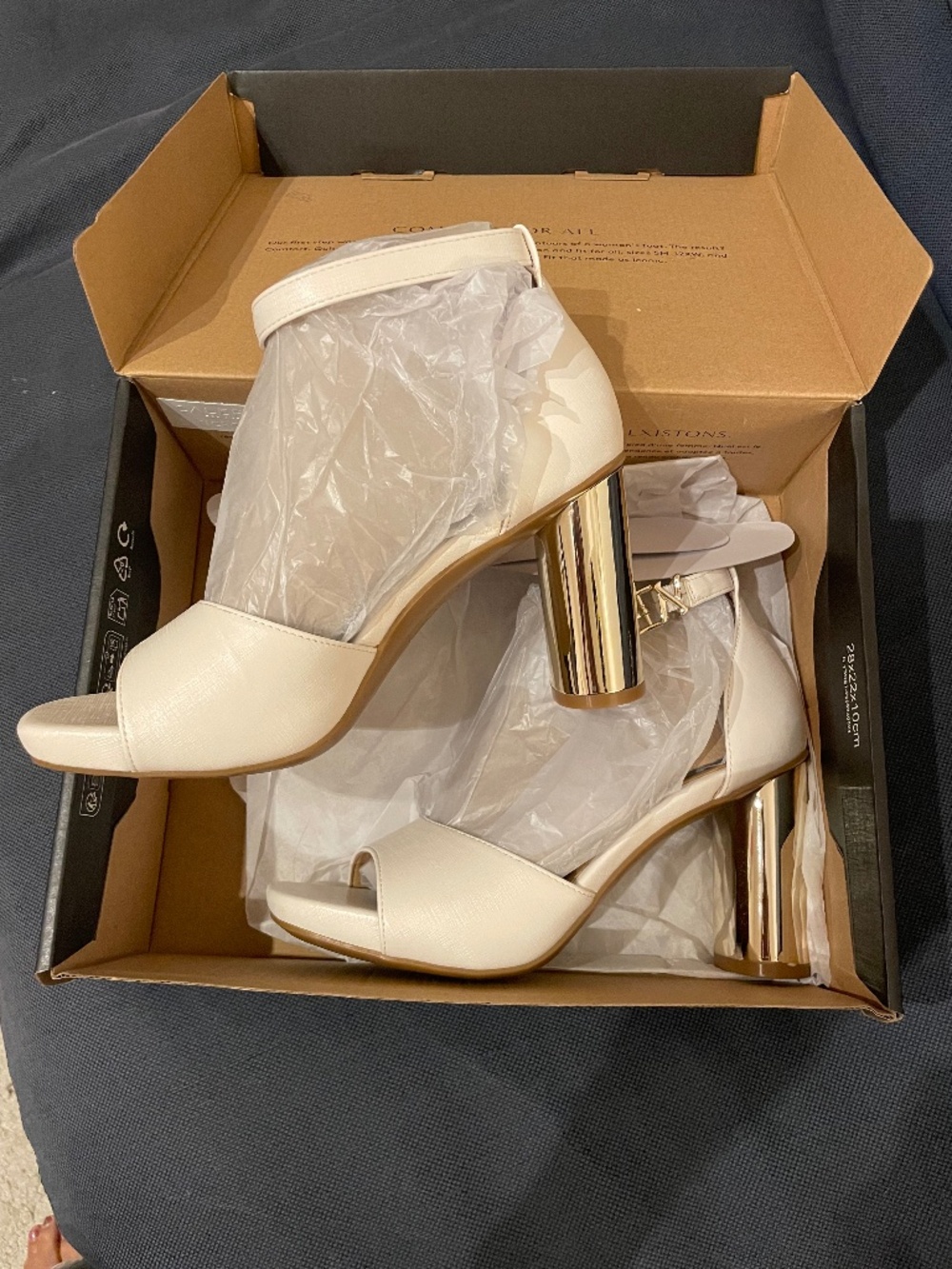 Naturalizer Malia Warm White Block Heel